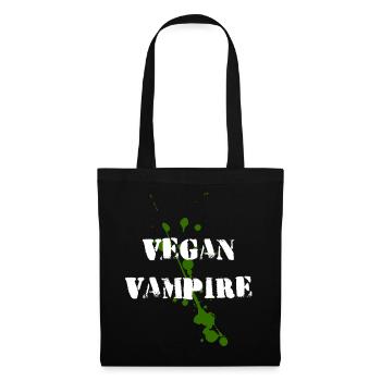 Vegan Vampire Vegan Vampire Halloween - Sac en tissu - noir - Devant