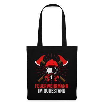 Retraite des pompiers - Sac en tissu - noir - Devant