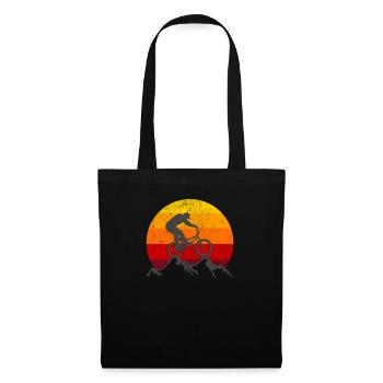 Retro Style Vintage Bicycle Mountain Bike Gift - Tote Bag - black - Front