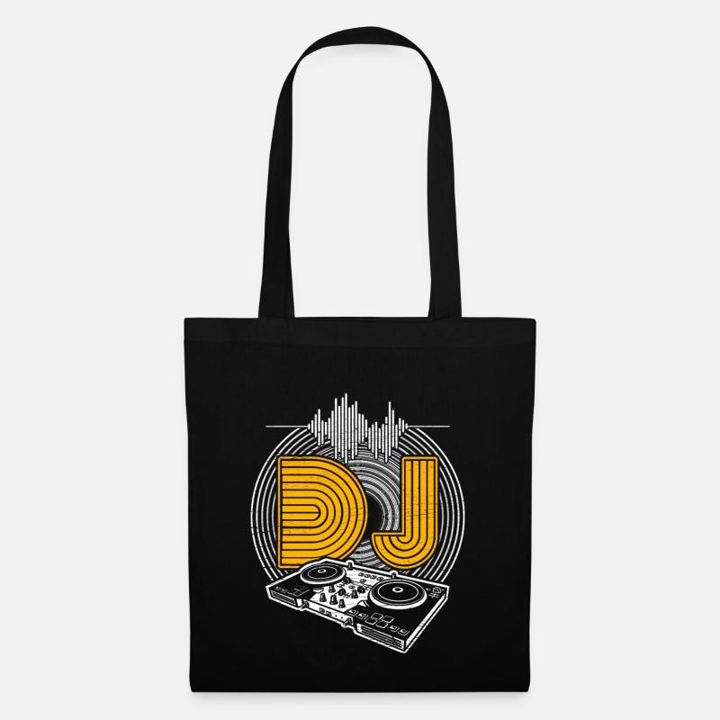 DJ - DJ - Stoffbeutel - Schwarz