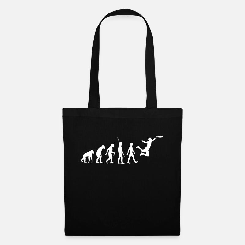 evolution frisbee - Tote Bag - black