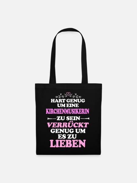 Kirchenmusikerin - Stoffbeutel - Schwarz
