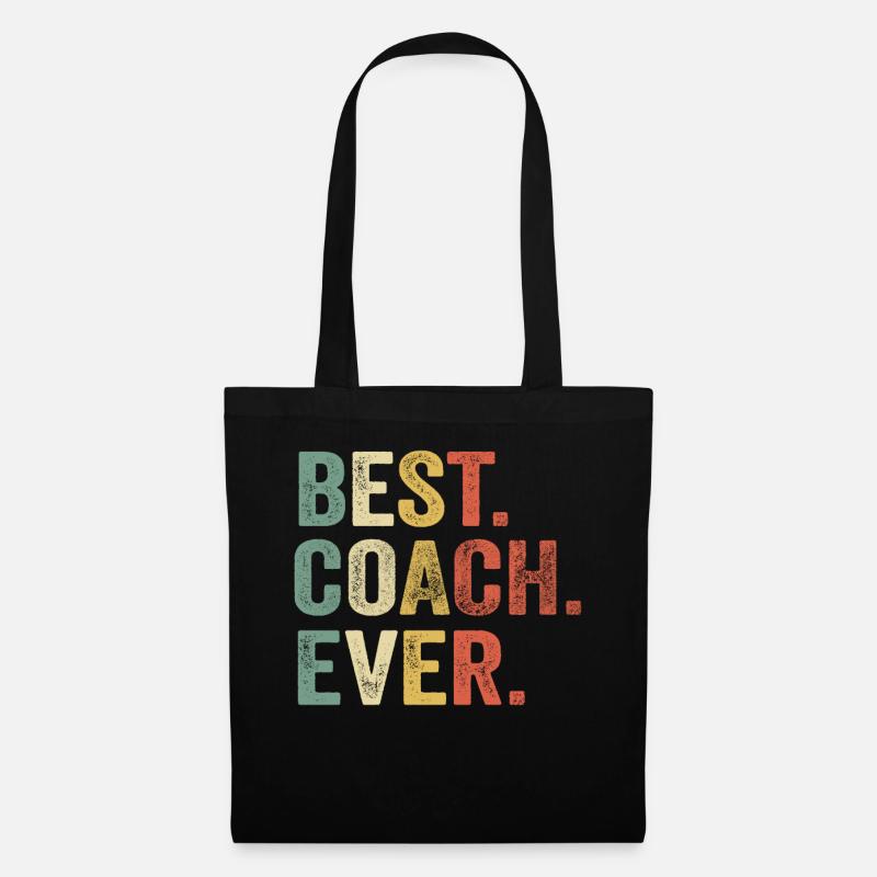 Bester Trainer aller Zeiten - Stoffbeutel - Schwarz