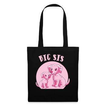 chiens de grande soeur - Sac en tissu - noir - Devant