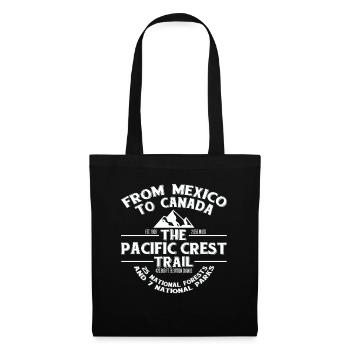 Der Pacific Crest Trail - Von Kanada nach Mexiko - Stoffbeutel - Schwarz - Vorne