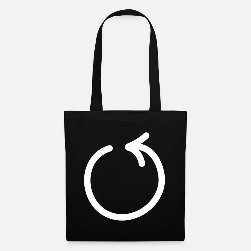 Flèche de cercle - Sac en tissu - noir