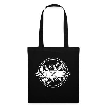 Canoë pilote T-shirt cadeau kajak Canoe - Sac en tissu - noir - Devant
