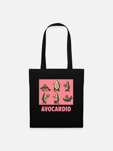 Avocardio Avocardo Sport & Fitness shirt - Stoffbeutel - Schwarz