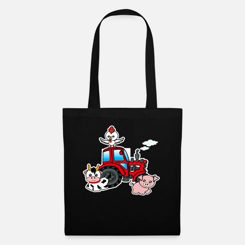 Tractor farm - Tote Bag - black