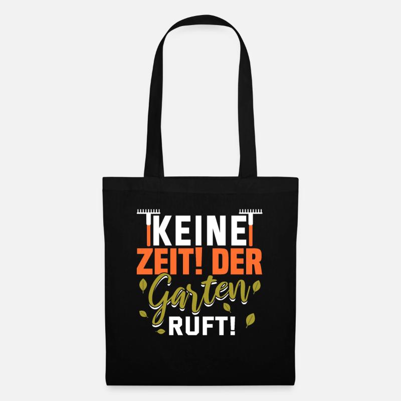Garten Lustig Spruch Gärtner Blumen Geschenk Geek - Stoffbeutel - Schwarz
