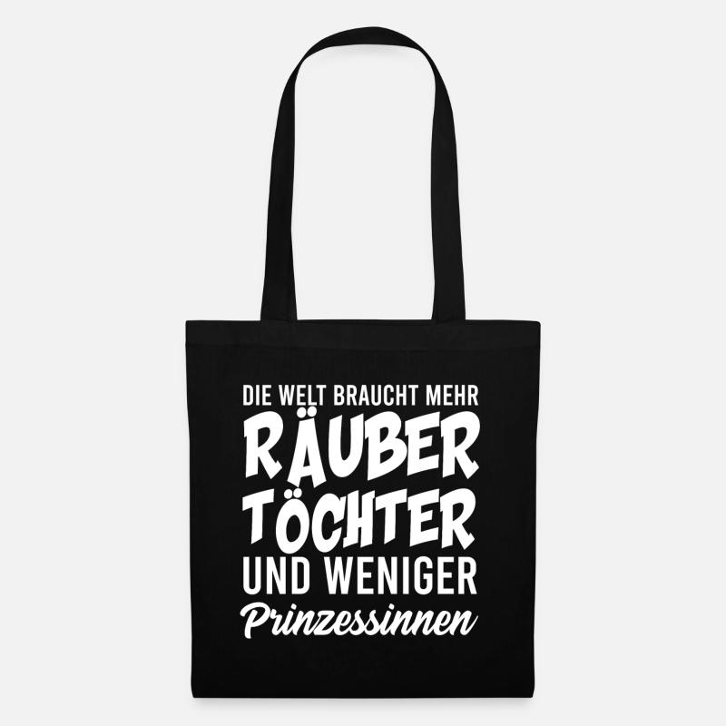 RÄUBER TÖCHTER, GESCHENK - Stoffbeutel - Schwarz