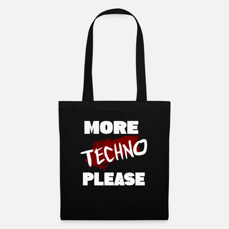 Techno - Sac en tissu - noir