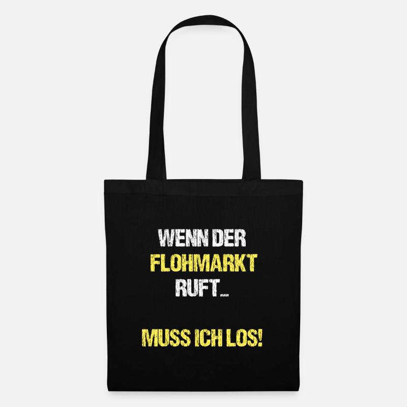 Flohmarkt - Stoffbeutel - Schwarz