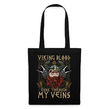 Viking blood T-shirt for the proud Nordmann - Tote Bag - black - Front