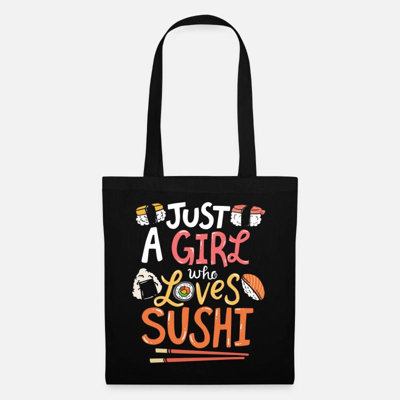 Sushi - Stoffbeutel - Schwarz