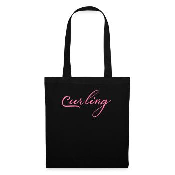 curling - Sac en tissu - noir - Devant