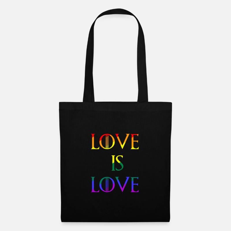 Gay Pride Geschenk - Stoffbeutel - Schwarz