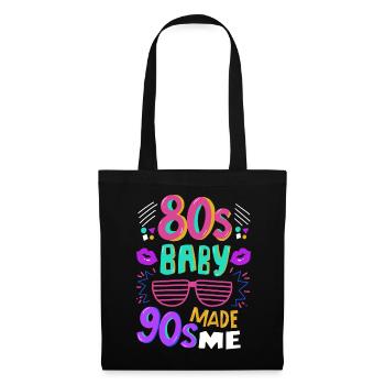 80s baby - Tote Bag - black - Front