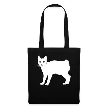 Japanese Bobtail - Stoffbeutel - Schwarz - Vorne