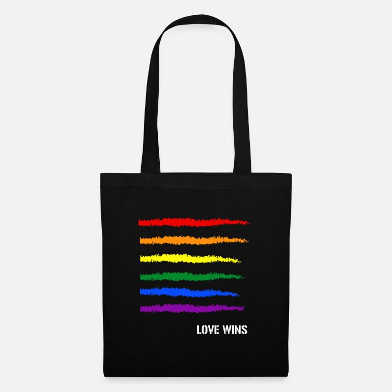 Gay Pride Geschenk - Stoffbeutel - Schwarz