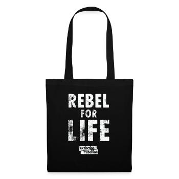 extinction rebellion just rebel - Tote Bag - black - Front