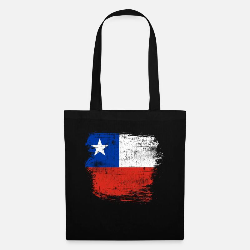 Chile - Stoffbeutel - Schwarz