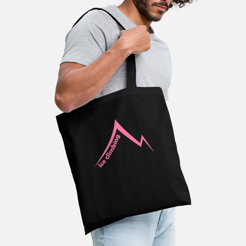 Eispickel Eisklettern Eiskletterer Eiswand Berg Stoffbeutel