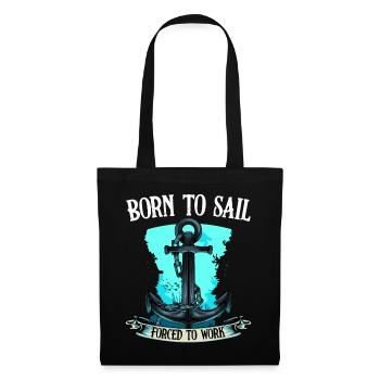 navigation à voile - Sac en tissu - noir - Devant