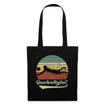 Cadeau de club d'athlétisme de beach volley - Sac en tissu - noir - Devant