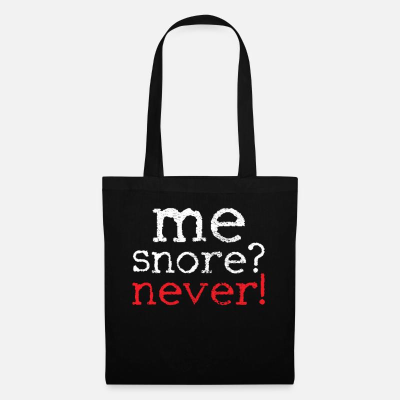 snoring - Tote Bag - black