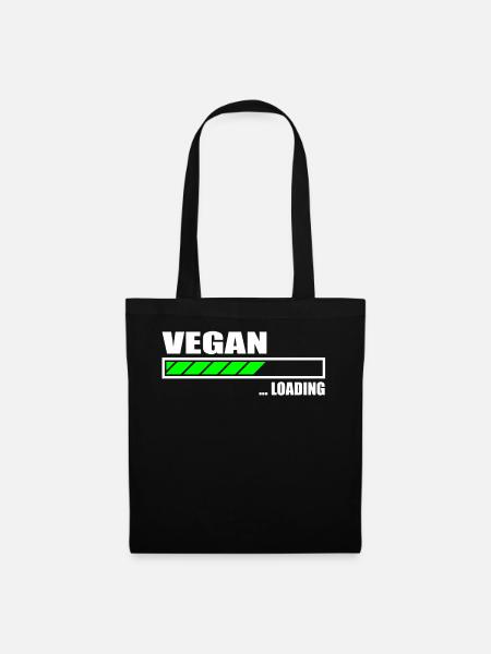Vegan Loading Bar - Stoffbeutel - Schwarz