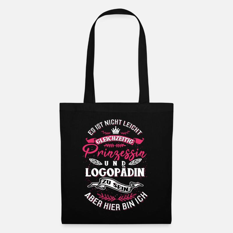 Logopädin - Stoffbeutel - Schwarz