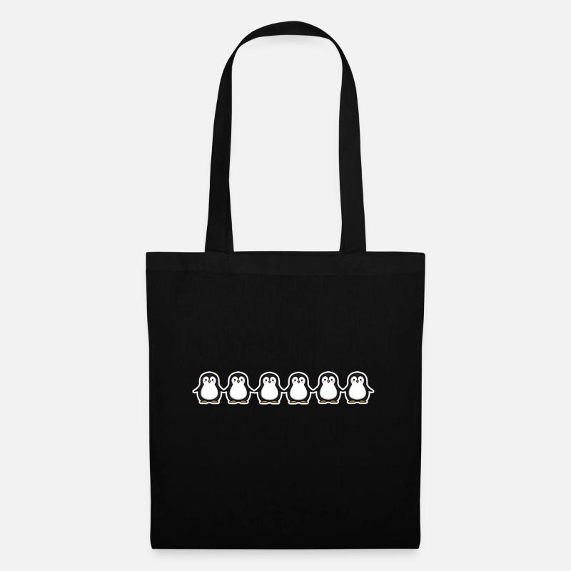 Pinguin - Stoffbeutel - Schwarz