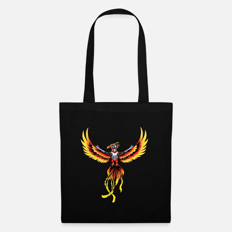 Phonix Vogel Fantasy Vögel - Stoffbeutel - Schwarz