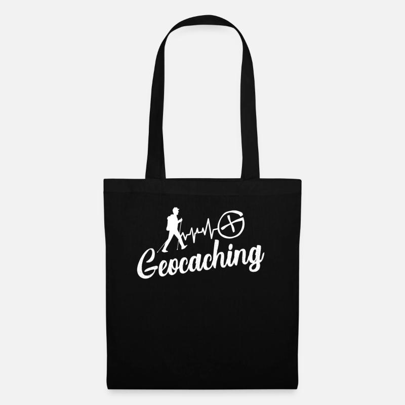 Geocaching - Stoffbeutel - Schwarz
