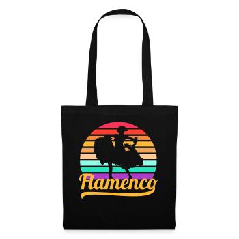 Flamenco - Sac en tissu - noir - Devant