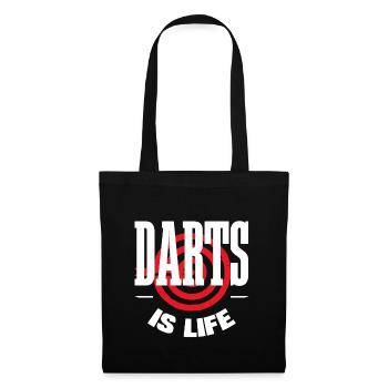 jeu de fléchettes - Sac en tissu - noir - Devant