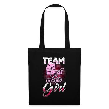 Equipe Fille Grossesse Fille Fille Naissance - Sac en tissu - noir - Devant