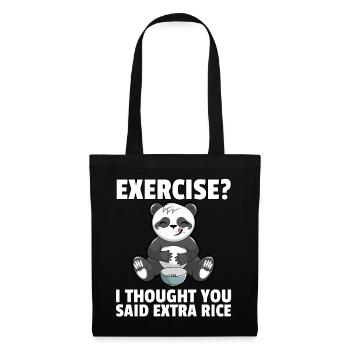Panda Panda Bear Big Funny Sweetie - Tote Bag - black - Front