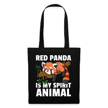 Red Panda Panda Funny Funny Red - Tote Bag - black - Front