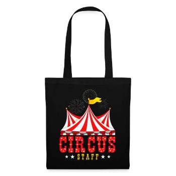 Circus Staff , Zirkus MItarbeiter, Manege Frei - Stoffbeutel - Schwarz - Vorne