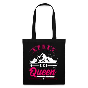 Apres Ski Queen,Lapins,Winter Party Apres Ski - Sac en tissu - noir - Devant