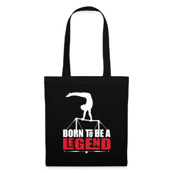 Born to be a legend woman sports gymnastics - Tote Bag - black - Front
