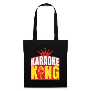 Karaoké Roi - Sac en tissu - noir - Devant