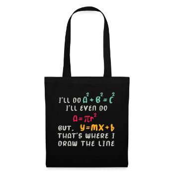 Math Funny Nerd - Tote Bag - black - Front
