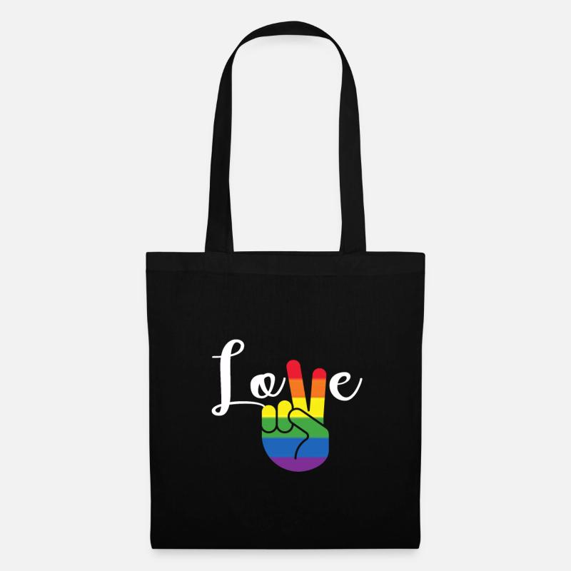 Gay Pride Geschenk - Stoffbeutel - Schwarz