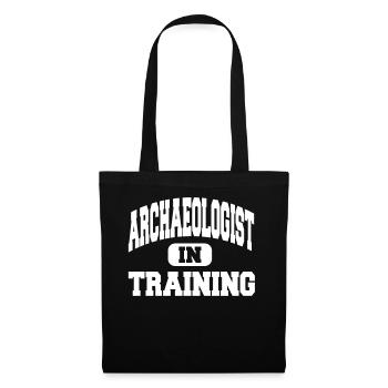 Archéologue en formation - Sac en tissu - noir - Devant