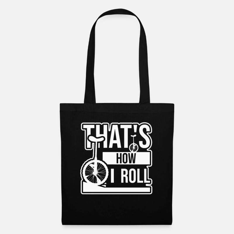 monocycle - Sac en tissu - noir