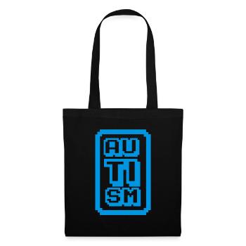 Autisme - Sac en tissu - noir - Devant