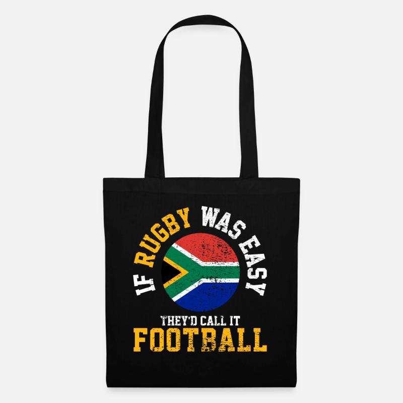 Rugby Südafrika - Stoffbeutel - Schwarz